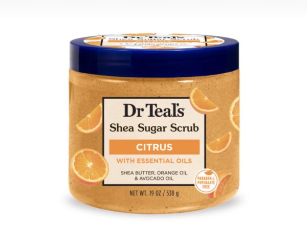 Dr Teal's Shea Sugar Scrub with Citrus, Vitamin C & Essential Oils 538g (19oz)